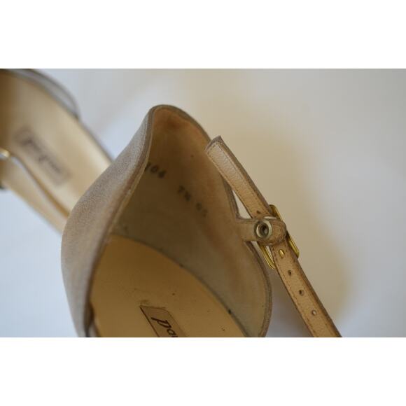 Paul Green Metallic Neutral Ankle Strap Heel - Picture 5 of 8